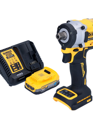 Llave de impacto a batería DeWalt DCF 922 E1 18 V 406 Nm 1/2" sin escobillas + 1x batería Powerstack 1,7 Ah + cargador