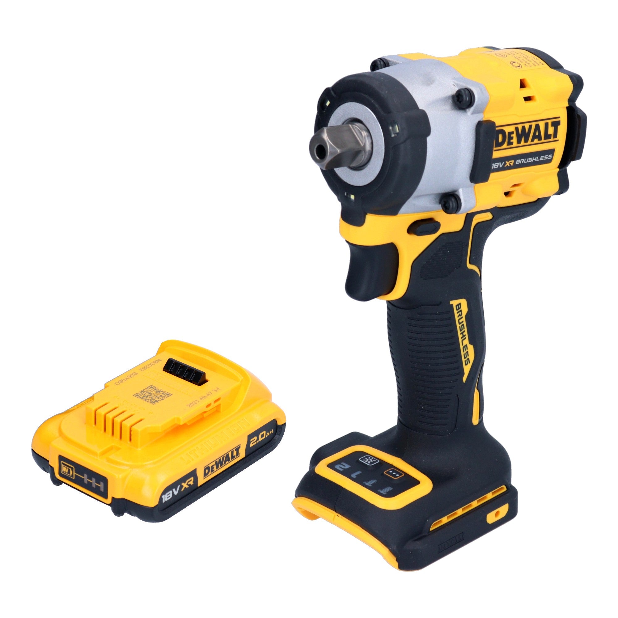 DeWalt DCF 922 N Akku Schlagschrauber 18 V 406 Nm 1 2 Brushless 1x Akku 2 0 Ah ohne Ladegeraet 0 - toolbrothers