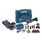 Bosch GOP 18V-34 Professional Multicortadora a batería 18 V Starlock Plus + 2x baterías 4,0 Ah + cargador + 17 accesorios + L-Boxx