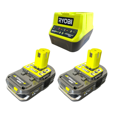 Ryobi RC18120-215X Juego de inicio 18 V ONE+ con 2x batería 1,5 Ah + cargador