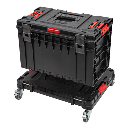 Toolbrothers RHINO XXL mobile transport trolley ECO Movement+ rolling board with metal swivel wheels and brake