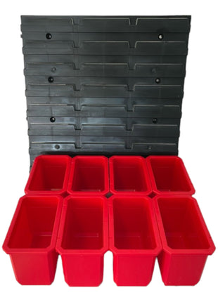 Toolbrothers RHINO Container Set nº 2 taller de pared 39 x 35 cm con 8 contenedores para maletas RHINO