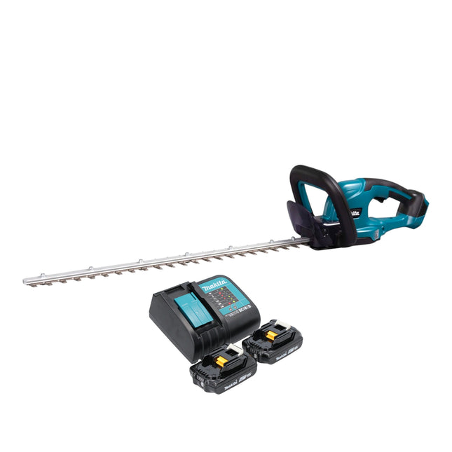 Cortasetos inalámbrico Makita DUH 607 SA2 18 V 60 cm + 2x batería 2,0 Ah + cargador