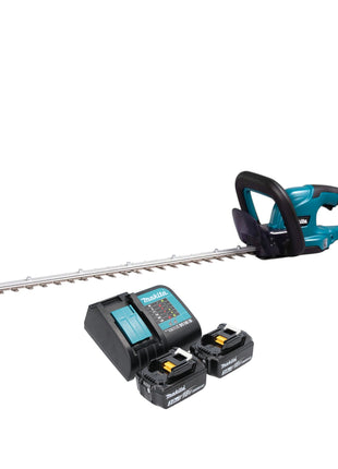 Cortasetos a batería Makita DUH 607 SF2 18 V 60 cm + 2x baterías 3,0 Ah + cargador