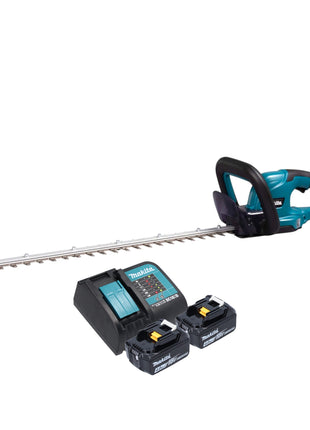 Cortasetos a batería Makita DUH 607 SM2 18 V 60 cm + 2x baterías 4,0 Ah + cargador