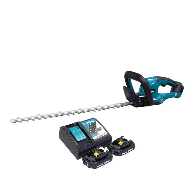 Cortasetos inalámbrico Makita DUH 607 RA2 18 V 60 cm + 2x batería 2,0 Ah + cargador