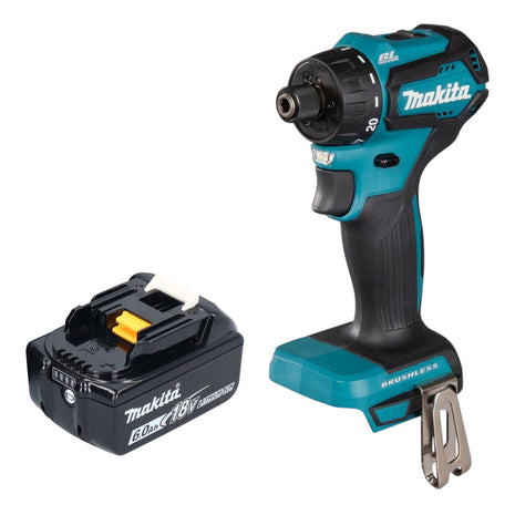 Trapano avvitatore a batteria Makita DDF 083 G1 18 V 40 Nm 1/4'' brushless + 1x batteria ricaricabile 6,0 Ah - senza caricabatterie