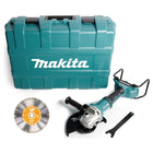 Makita DGA 901 ZKU2 Akku Winkelschleifer 36V ( 2x18V ) 230mm Brushless Solo + Ezynut + 5x Trennscheibe + Koffer - ohne Akku, ohne Ladegerät - Toolbrothers