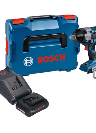 Bosch GDS 18V-1600 HC Atornillador de impacto inalámbrico profesional 18 V 1600 Nm 3/4'' BITURBO Brushless + 1x batería ProCORE 4,0 Ah + cargador + L-Boxx