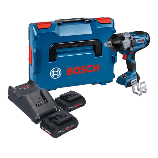 Bosch GDS 18V-1600 HC Llave de impacto profesional sin cable 18 V 1600 Nm 3/4'' BITURBO Brushless + 2x ProCORE batería recargable 4,0 Ah + cargador + L-Boxx
