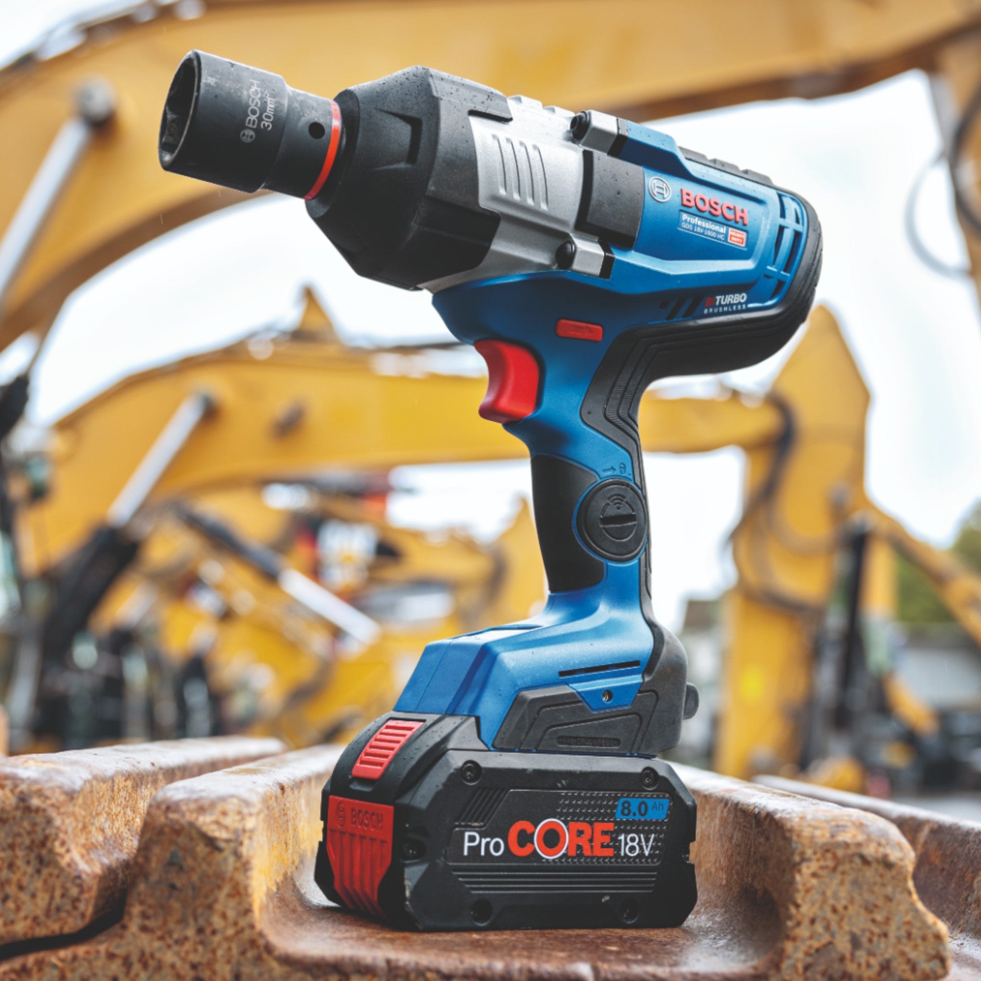 Bosch GDS 18V 1600 HC Professional Akku Schlagschrauber 18 V 1600 Nm 3 4 BITURBO Brushless 1x ProCORE Akku 8 0 Ah Ladegeraet L Boxx 4 - toolbrothers