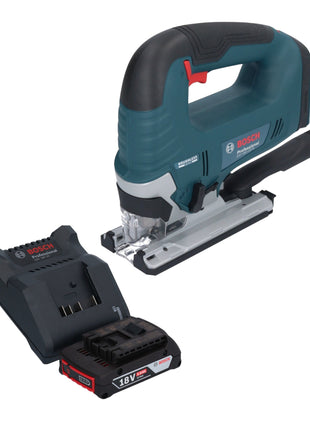 Bosch GST 18V-125 B Sierra de calar inalámbrica profesional 18 V 125 mm sin escobillas + 1x batería 2,0 Ah + cargador