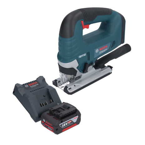 Bosch GST 18V-125 B Scie sauteuse professionnelle sans fil 18 V 125 mm sans balai + 1x batterie 4,0 Ah + chargeur