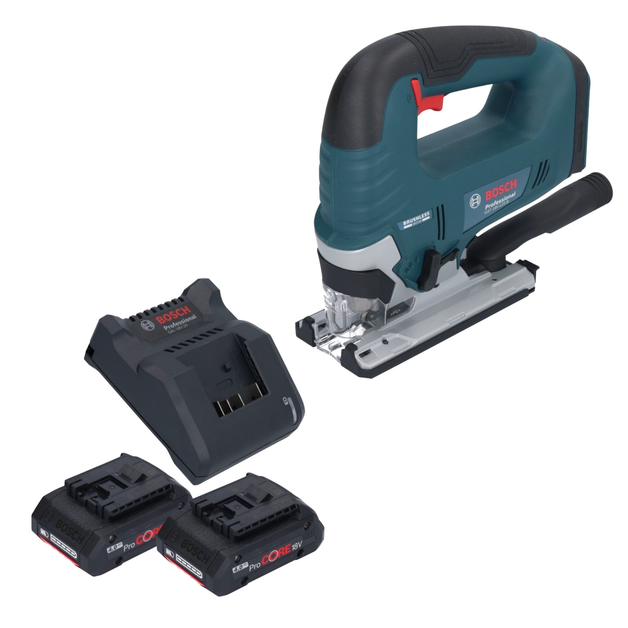 Bosch GST 18V 125 B Professional Akku Stichsaege 18 V 125 mm Brushless 2x ProCORE Akku 4 0 Ah Ladegeraet 0 - toolbrothers