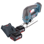 Bosch GST 18V-Li B Sierra de calar inalámbrica profesional 18 V + 2x baterías 4,0 Ah + cargador