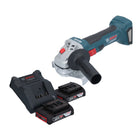 Bosch GWS 18V-7 Professional Meuleuse angulaire sans fil 18 V 125 mm Brushless + 2x batterie 2,0 Ah + chargeur