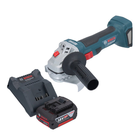 Bosch GWS 18V-7 Professional Meuleuse angulaire sans fil 18 V 125 mm Brushless + 1x batterie 4,0 Ah + chargeur