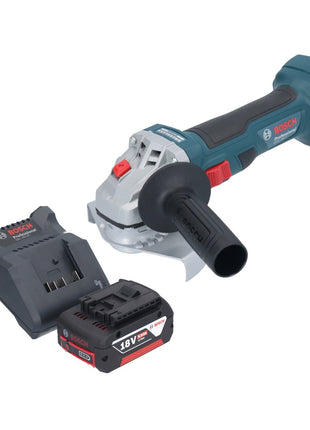 Bosch GWS 18V-7 Profesjonalna akumulatorowa szlifierka kątowa 18 V 125 mm bezszczotkowa + 1x akumulator 5,0 Ah + ładowarka