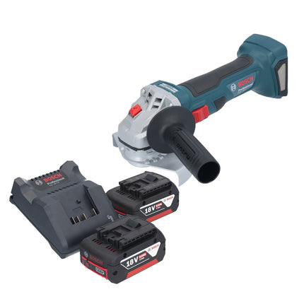 Bosch GWS 18V-7 Amoladora angular profesional sin cable 18 V 125 mm sin escobillas + 2x acumulador 5,0 Ah + cargador