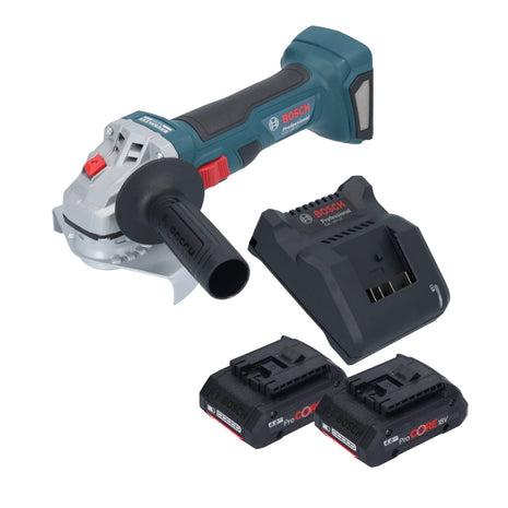 Bosch GWS 18V-7 Professional cordless angle grinder 18 V 125 mm brushless + 2x ProCORE battery 4.0 Ah + charger