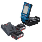 Bosch GLI 18V-800 Professional cordless lamp 18 V 800 lm + 2x rechargeable battery 5.0 Ah + charger