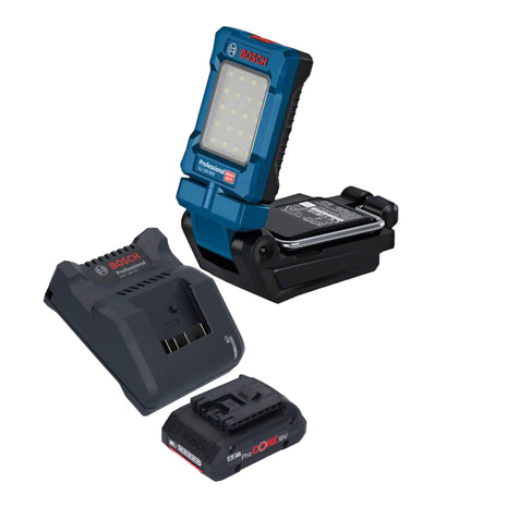 Bosch GLI 18V-800 Professional Lampe sans fil 18 V 800 lm + 1x batterie ProCORE 4,0 Ah + chargeur