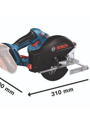 Bosch GKM 18V-50 Professional sierra circular para metal a batería 18 V 136 mm sin escobillas + 2x batería 4,0 Ah + cargador + L-Boxx