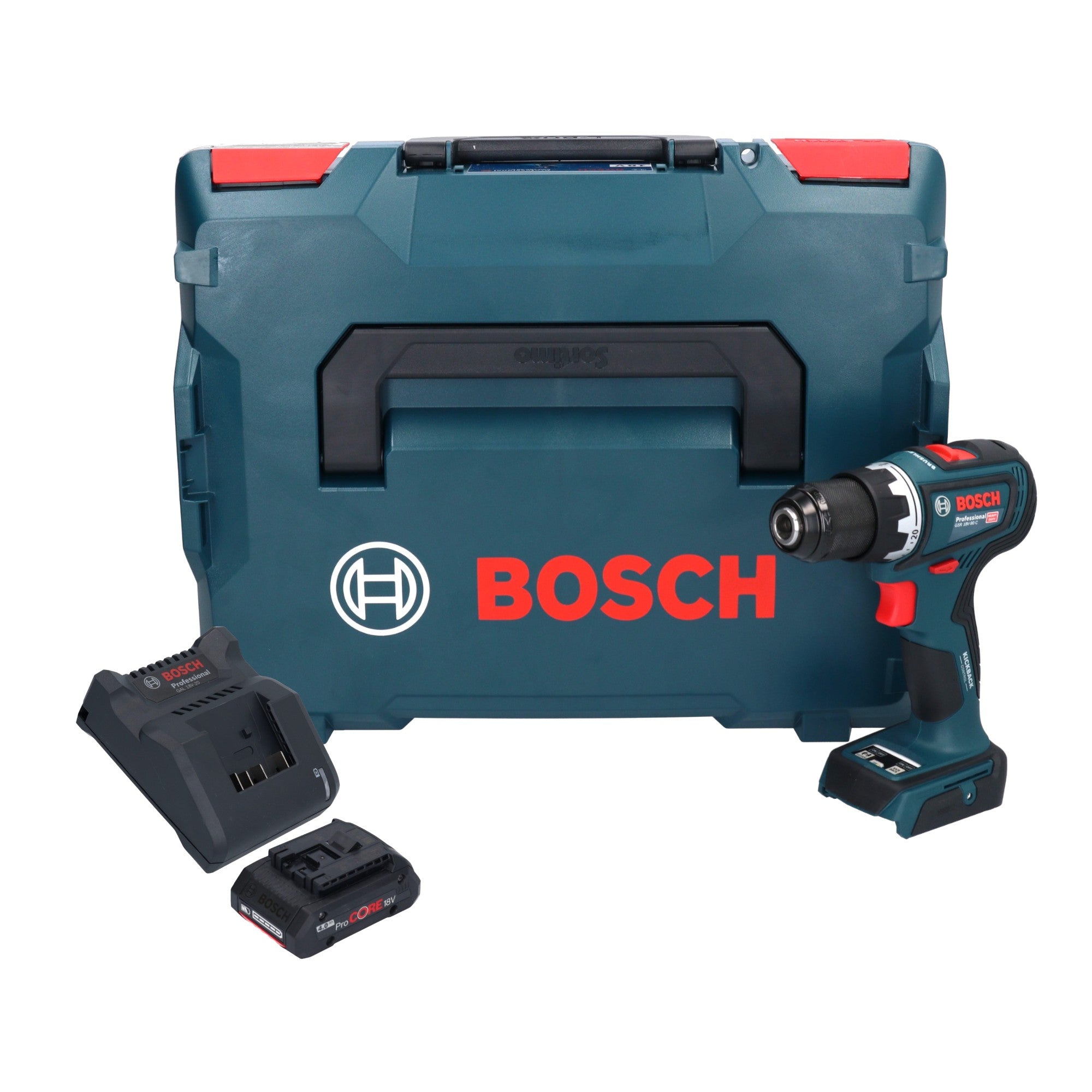 Bosch GSR 18V 90 C Professional Akku Bohrschrauber 18 V 64 Nm Brushless 1x ProCORE Akku 4 0 Ah Ladegeraet L Boxx 0 - toolbrothers