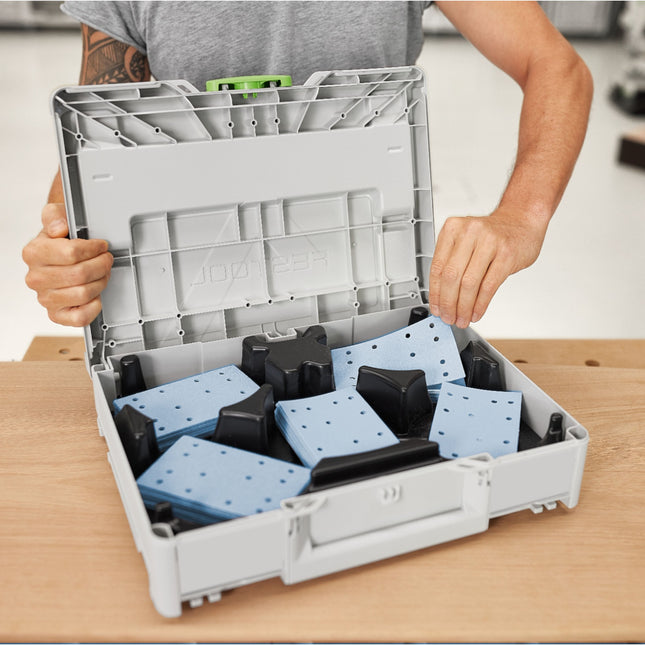 Festool SYS-STF 80X133 GR-Set Juego de lijas P60 - P220 100 pzs. ( 578194 ) para lijadora orbital 80 x 133 mm + Systainer