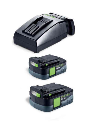 Festool CXS 12 2.5-Plus taladro atornillador a batería 12 V 30 Nm sin escobillas (576864) + 2 baterías 2,5 Ah + cargador + Systainer + Systainer ToolBox SYS3 TB M 137