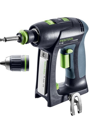 Festool C 18 Basic Taladro atornillador a batería 18 V 45 Nm sin escobillas Solo + Systainer + Systainer ToolBox SYS3 TB M 137