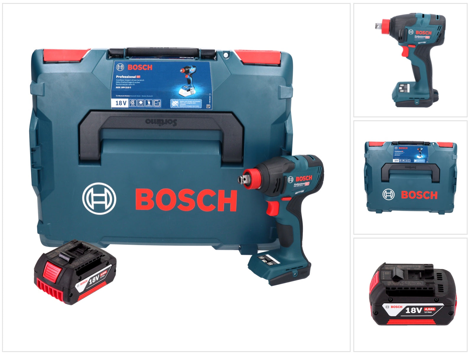 Bosch GDX 18V 210 C Professional Akku Drehschlagschrauber 18 V 210 Nm Brushless 1x Akku 4 0 Ah L Boxx ohne Ladegeraet 0 - toolbrothers