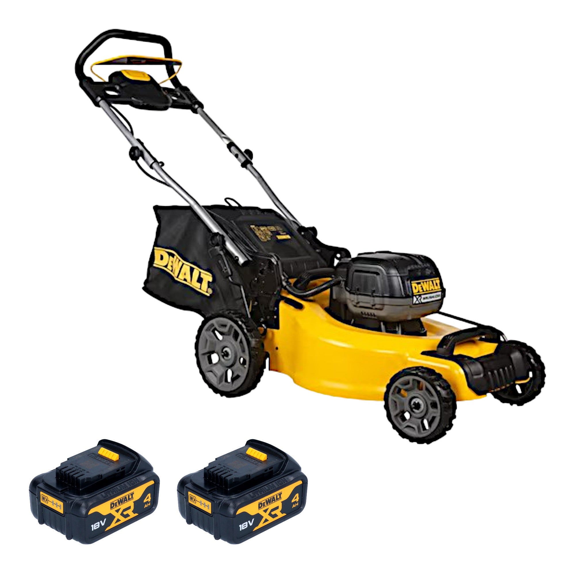 DeWalt DCMW 564 N Akku Rasenmaeher 36 V 2x 18 V 48 cm Brushless 2x Akku 4 0 Ah ohne Ladegeraet 0 - toolbrothers