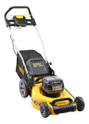 Cortacésped a batería DeWalt DCMW 564 M2 36 V (2x 18 V) 48 cm sin escobillas + 2x batería 4,0 Ah + cargador