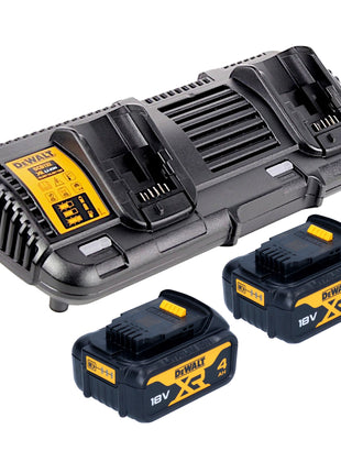 Cortacésped a batería DeWalt DCMW 564 M2 36 V (2x 18 V) 48 cm sin escobillas + 2x batería 4,0 Ah + cargador