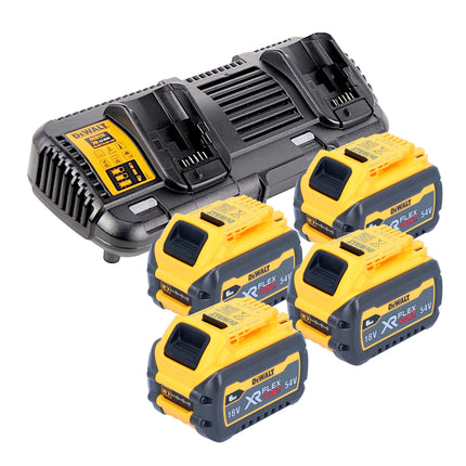 Cortacésped a batería DeWalt DCMW 564 T4 36 V (2x 18 V) 48 cm sin escobillas + 4x batería FlexVolt 6,0 Ah + cargador