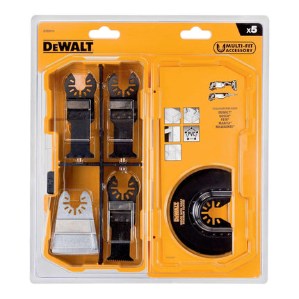 DeWalt DT 20715-QZ Multitool accessories 5 pcs. for wood, wood with nails, plastic, plasterboard, paint and glue residues