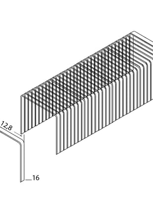 Bostitch Klammern 10.000 Stk. 80er Klammerserie 16 mm Länge - Toolbrothers