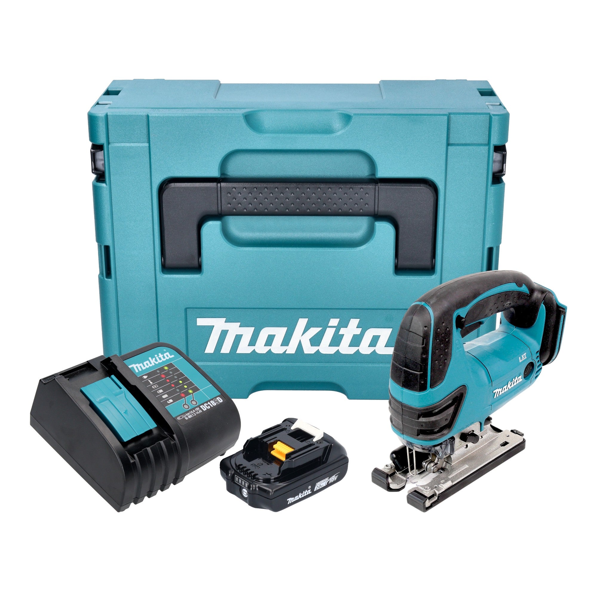 Makita DJV 180 SA1XJ Akku Stichsaege 18 V 135 mm 1x Akku 2 0 Ah Ladegeraet Makpac 0 - toolbrothers