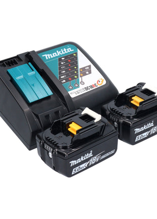 Kit combinado de batería Makita DLX 2278 RTJ + taladro percutor DHP 484 54 Nm + taladro percutor DHR 171 1,2 J + 2x baterías 5,0 Ah + cargador + Makpac