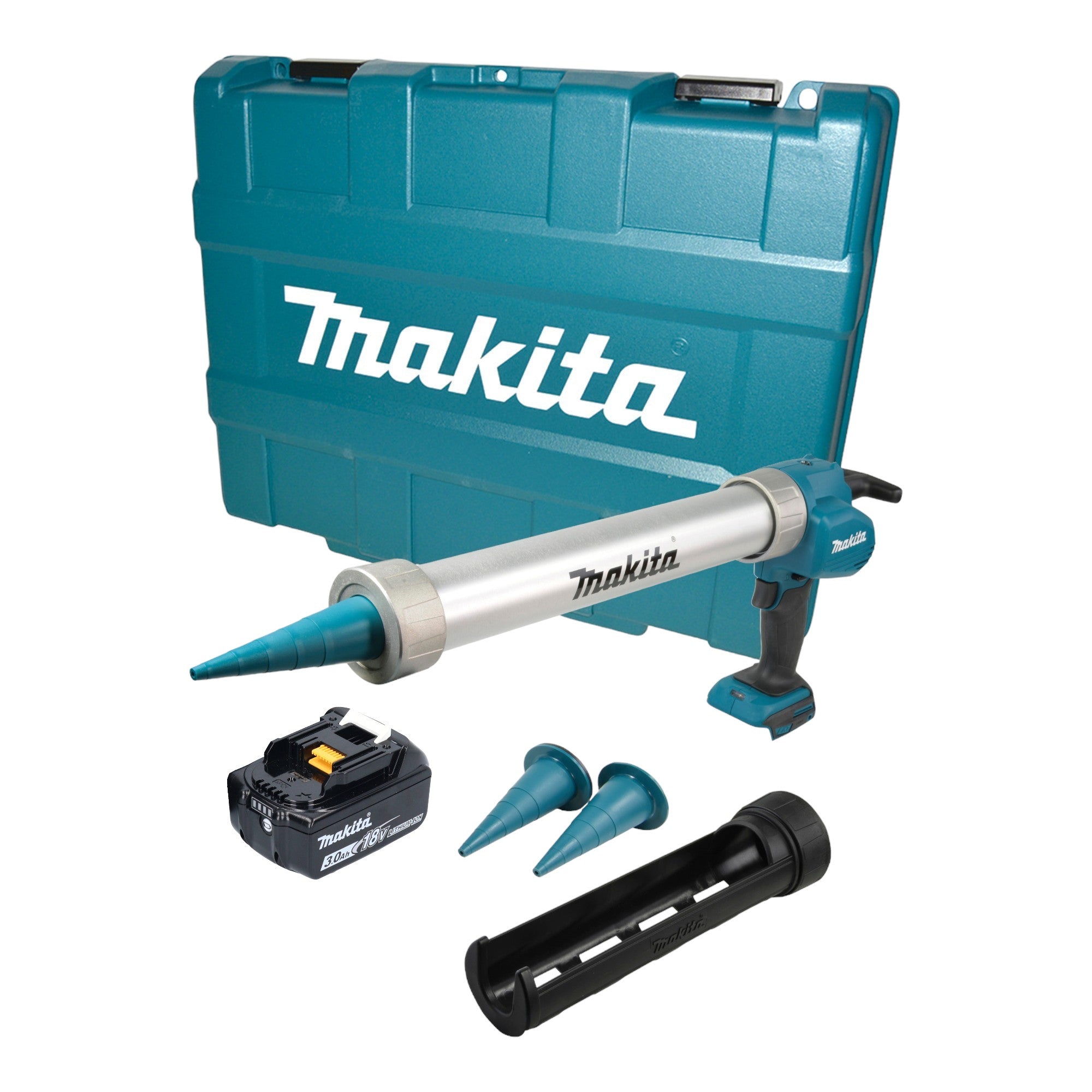 Makita DCG 180 F1XK Akku Kartuschenpistole 18 V 300 600 ml 1x Akku 3 0 Ah Koffer ohne Ladegeraet 0 - toolbrothers