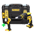 DeWalt DCF 620 NT atornillador para paneles de yeso a batería 18 V 30 Nm sin escobillas + TSTAK + lámpara de batería DeWalt DCL 040 18V XR Li-Ion