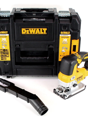 DeWalt DCS 334 NT sierra de calar de carrera pendular a batería 18V Brushless Solo + TSTAK + lámpara de batería DeWalt DCL 040 18V XR Li-Ion