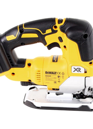 DeWalt DCS 334 NT sierra de calar de carrera pendular a batería 18V Brushless Solo + TSTAK + lámpara de batería DeWalt DCL 040 18V XR Li-Ion