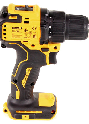 Taladro atornillador inalámbrico DeWalt DCD 708 NT 18 V Li-Ion solo sin escobillas en caja TSTAK + lámpara de batería DeWalt DCL 040 18V XR Li-Ion