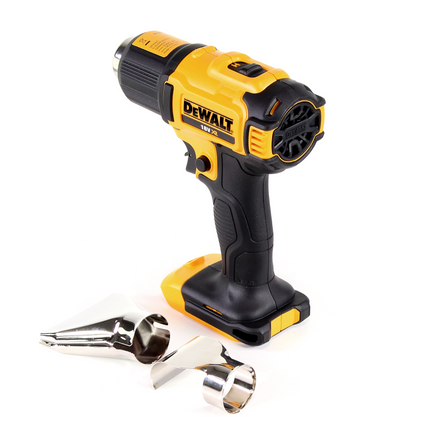 DeWalt DCE 530 N Pistolet à air chaud 18V 530C Solo + réflecteur + lampe rechargeable DCL 040 18V XR Li-Ion DeWalt