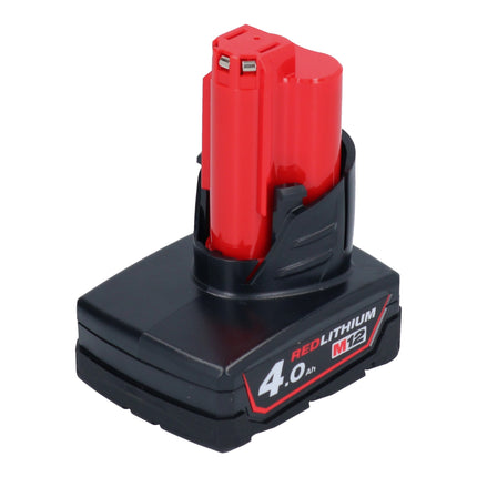 Sierra de calar a batería Milwaukee M12 FJS-401 12 V 22 mm sin escobillas + 1x batería 4,0 Ah - sin cargador