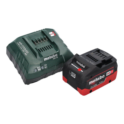 Metabo BS 18 Perceuse-visseuse sans fil 18 V 48 Nm + 1x batterie LiHD 5,5 Ah + chargeur + boîte à embouts + sacoche