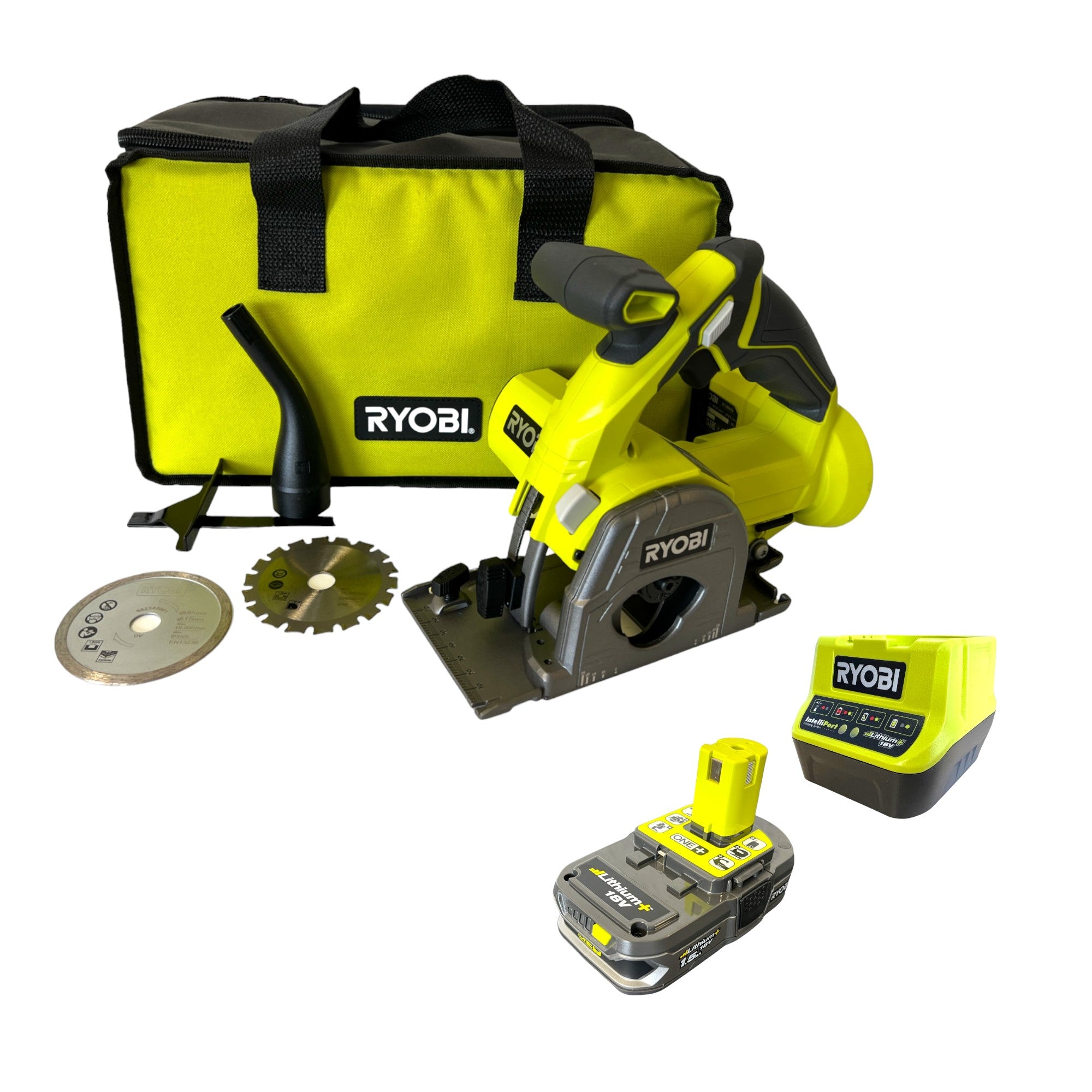 RYOBI R18MMS 115 Akku Multimaterialsaege 18 V 85 mm 1x Akku 1 5 Ah Ladegeraet Softtasche 0 - toolbrothers