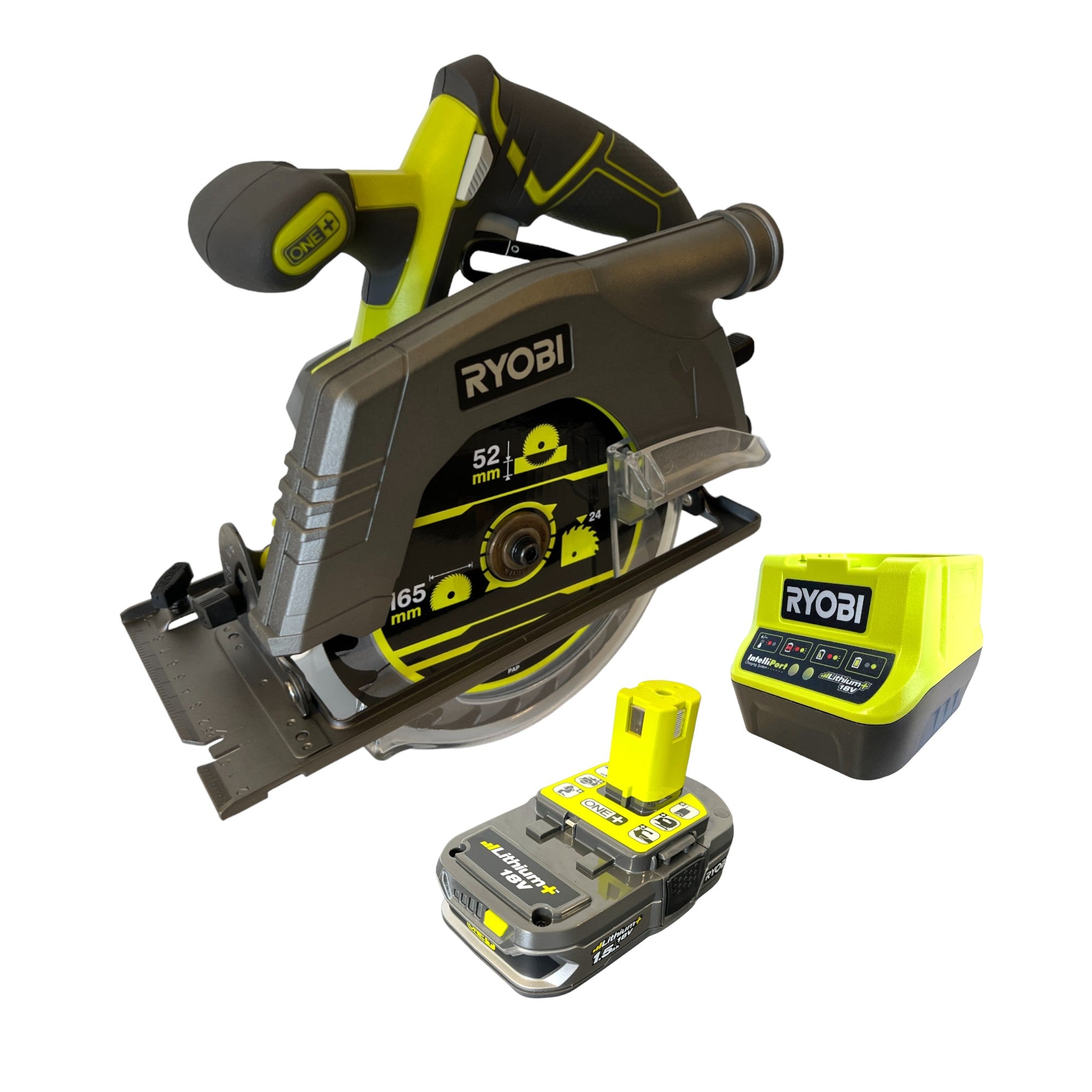 RYOBI R18CS 115 Akku Handkreissaege 18 V 165 mm 1x Akku 1 5 Ah Ladegeraet 0 - toolbrothers